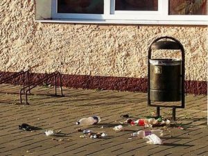 Українців чекають штрафи за викидання сміття за межі урн